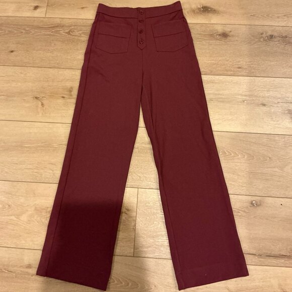 Halara High Waisted Button Multiple Pockets Straight Leg Casual Pants - Picture 2 of 6